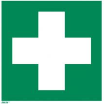 Rettungszeichen Erste Hilfe Typ 12150 – langnachleuchtend – 150 mm x 150 mm – Hart-PVC