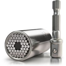 Premium Universal Schlüssel - Universal Steckschlüssel Multifunktions Nuss Bit Adapter - Powergrip Universalschlüssel - Brandson