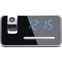 Radiowecker, fm Radio Wecker, Projektionsanzeige, 4,7' LED-Display, Auto/OFF-Dimmer - Brandson