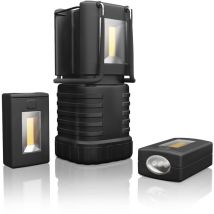 Spritzwassergeschützte led Campinglampe Laterne mit 2 abnehmbaren Taschenlampen - Brandson