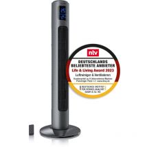 Brandson - Turmventilator mit DC-Motor & Fernbedienung, Ventilator, 12 Geschwindigkeiten, eco Modus, Standventilator mit Timerfunktion, 4 Betriebsmodi
