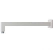 Paffoni - Bras de douche carré blanc mat Rubinetteria ZSOF063BO Blanc mat - l. 400