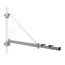 Wiltec - Bras pivotant palan support 600g 110cm treuil câble fixation orientable accessoire levage Potence