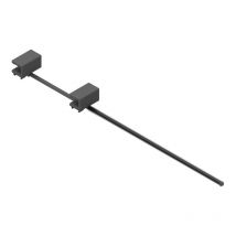 Bras pour porte pantalon - Décor : Anthracite - Hauteur : 40 mm - Largeur : 50,5 mm - Matériau : Acier - Profondeur : 470 mm - menage&confort