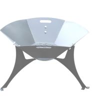 Brasero acier brut – Diamètre 85 cm – Jardin piscine – Largeur, Matières, Longueur, Hauteur, Combustible feu
