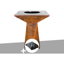 Brasero G1 Basic Corten + Housse De Protection - Artiss