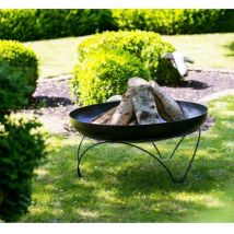 Farmcook - Brasero De Jardin Vilany En Acier-ø 60cm-acier Naturel---acier Naturel