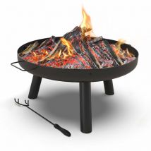 Brasero exterieur 60cm en acier noir
