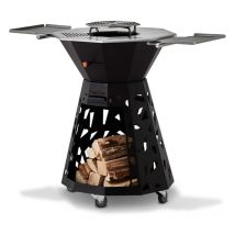 Le design - Plancha, Barbecue et à bois - Surface de cuisson de la plancha de 3126 cm2 - Surface de cuisson grill central 796cm2 - Brasero