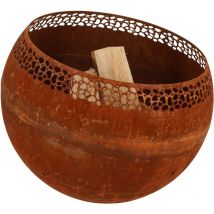 Fancy Flames - Bol à feu boule moucheté Rouille Esschert Design