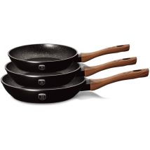 Bratpfannenset 3-teilig 20/24/28 Cm Berlinger Haus Ebenholz Palisander Bh-1727