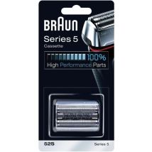 Braun 52s Silberner Ersatzscherkopf, Für Braun Series 5 Elektrorasierer