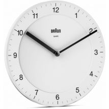 Bc 06 w Quarzwanduhr analog weiß (67077) - Braun