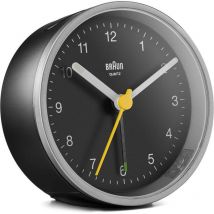 Braun BC12SB Reloj despertador analógico Negro, Plata