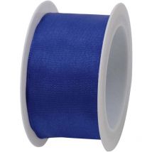 Band mit Draht blau 40mm x 2m Geschenkband Dekoband - Braun&company