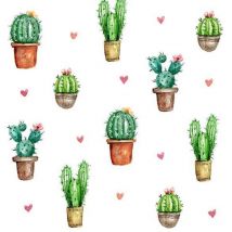 Servietten Motiv Cactus Love 33 x 33 cm - 20er Pack Partydekoration - Braun&company