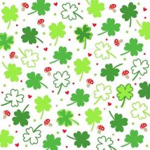 Servietten Motiv Lucky Day 25 x 25 cm - 20er Pack Partydekoration - Braun&company