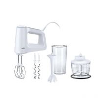 Batteur fouet inox petrin pied plastique 500W 5VIT Braun HM3135WH