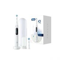 Oral-b - iO 8 Brosse à dents électrique avec technologie aimantée et 2 brosses, 6 modes de brossage pour soins dentaires, écran couleur et étui de