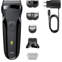 Rasierer Braun Series 3 - Schwarz - Akkulaufzeit 30 Minuten - Schnelle Ladezeit 5 Minuten