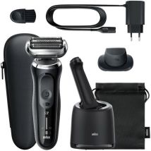 Braun - Rasoir électrique Series 7 71-N7200cc - avec tondeuse de précision - technologie AutoSense - Noir