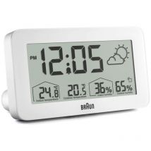 Braun - Uhren BC13WP Funk-Wetterstation dcf Weiss