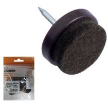 Brauner Schieber mit Filz Ø20 (Blister 8 Stück)