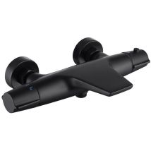 Brausethermostat Thermostat Duscharmatur 40°c Mit Wasserfall-auslauf Duschthermostat Sicherheitssperre Für Duschsystem Brausemischer Schwarz
