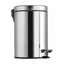 Bravat - Roman Dietsche Kosmetikeimer 3L soft close - chrom / rund - Chrom