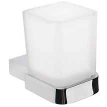Glashalter New York Von Roman Dietsche - Mit Glas - Chrom/satiniert - 853410
