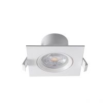 Einbauleuchte Schwenkbar Spot led 7W 670 Lumen sqr Ø70mm IP20 Downlight 3000K-6500K Eckig Weiß - Braytron