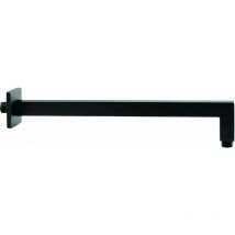 Tecom - Brazo de ducha modelo cuadrado negro mate brdsnr Negro mate - 300mm
