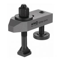AMF - Brazo de sujeción n ° 6314V para ranura en t 28 mm Sujeción H.20-80mm Tornillo de sujeción M24x28x200mm