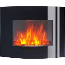 Breakling - Cheminee electrique Noire Muria 2000W