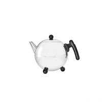 Bella Ronde Un sola tetera 1200 ml Negro, Acero inoxidable - Bredemeijer