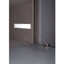 Bremsklappenhalter Winch 14 mit Stahlseil re, kh 200-480, Aluminium/KS grau