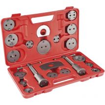 EURO VANADIUM – Bremssattelkolbenrücksteller Set 21 Teile – Metall – 32 x 5,5 x 21 cm – Rot und Grau