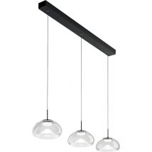 Brena - Fabas Luce 3-flammige Pendelleuchte - 30W dimmbare LED - Transparentes lineares Design