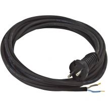 Rallonge électrique avec une extrémité aux fils dénudés H07RN-F 2X1,5 - IP20 noir - 3m