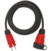 Professional Verlängerungskabel vn 1110 IP44 (5m Kabel H07RN-F 3G1,5 in schwarz, Baustelleneinsatz und ständiger Einsatz im Freien, Made