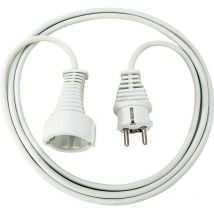 1168120015 - Rallonge électrique IP20 H05VV-F3G1,5 de 2 m (Blanc) - Brennenstuhl
