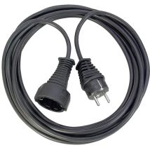 Rallonge plastique Stecker/Kupplung 5m noir (1165440) - Brennenstuhl