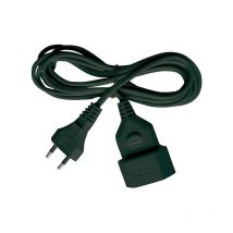 1161800 - 5 m - Mâle/Mâle - 2.5 a - Noir - Brennenstuhl