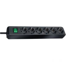 Brennenstuhl 1159500400 Steckdosenleiste mit Schalter 6fach Schwarz Schutzkontakt 1 St.