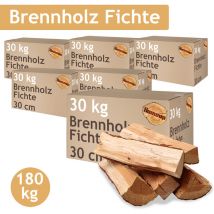 Brennholz Fichte Kaminholz 5-500 kg Holz 30 cm Für Ofen und Kamin Kaminofen Feuerschale Grill Feuerholz Holzscheite Wood Kammergetrocknet Flameup