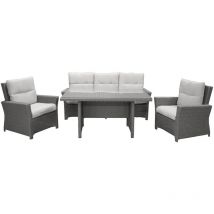 Brentwood Gartenset 4 Teile grau.