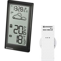 Optik Meteo Temp 7004200 Funk-Wetterstation Vorhersage für 12 bis 24 Stunden Anzahl Sensoren - Bresser
