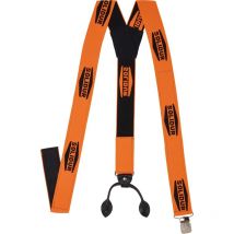 Bretelles orange pour pantalon de travail avec boutons et pinces