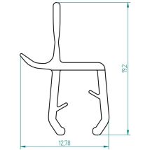Breuer - Spritzschutzprofil 2 X 424 Mm Profil Spritzschutz Duschdichtung
