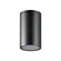 Larissa Lighting - Breznik Plafonnier Extérieur Monté en Surface 1x GU10 Noir IP54